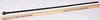 Military blade antenna 29 inches long, black with large 3/8 inch threads on base