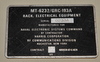 Name Plate MT-6232 / GRC-193A