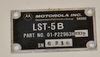 LST-5B name plate