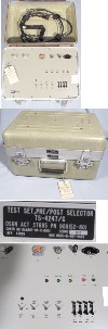 GRC-215 test set for TN-612/G Pre Post Processor, unused, comes with power and control cables TS-4247/G
