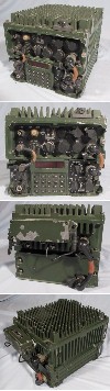 Racal BCC 66HE Jaguar VHF Transceiver with BCC 587HG Vehicle Interface Unit / Amplifier and 30MHz high pass filter and connection cables
