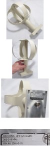Trivec-Avant AV-2091-0-10 UHF SATCOM Eggbeater Antenna 243-318MHz 1.9Lbs