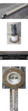 First RF FRF-105C Integrated Dual Band Antenna VHF and S Band