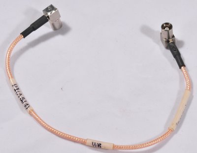 Watkins Johnson WJ-8999/SCR-1 subcarrier receiver, RF cable SMB (male) to SMB (male) W6