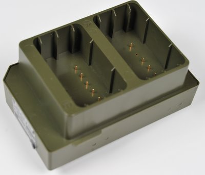 Brentronics battery charger adapter J-6588/P for PRC-148 MBITR Radios 5940-01-493-6751 one pin is missing on the battery side of one bay