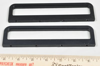 Microdyne pair front rack mount handles 6-3/4 inch long for 1400 MR telemetry receiver