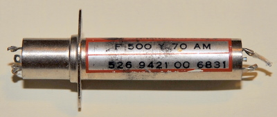 Collins mechanical filter F 500 Y 70 AM  526 9421 00 6831  case has dent in it