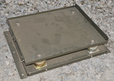 Cubic radio mounting base