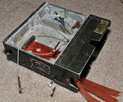 PRC-104 RT-1209 chassis physically damaged with partial motherboard and damaged name plate