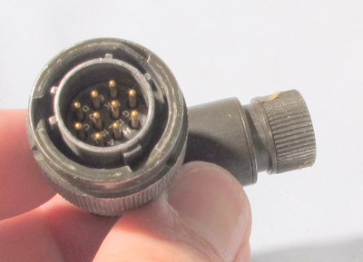 Harris Falcon Control Cable Connector 10-pin used Amphenol GB 62GB-56T12-10P