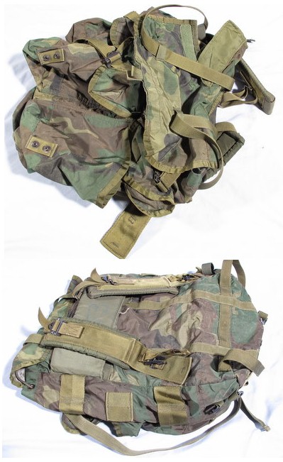 Alice pack for radios, has split flap for antenna. Has straps, no frame