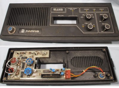 Harris RF-230S front panel assembly missing speaker and frequency input