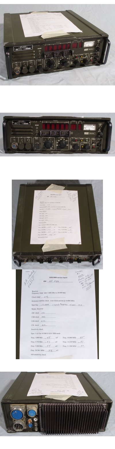 ITT Mackay MSR-8000 Military HF Transceiver. 125 Watts un-tested