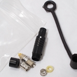 Harris KDU 6-pin mini connector for Falcon etc. S30F1S-P0TLCC0-4000 5935-01-563-1134 with rubber cap