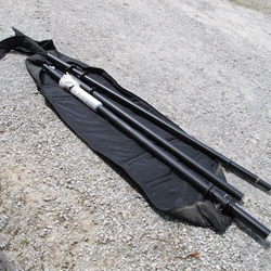 Military Antenna Aluminum Mast Extension Kit in Bag two poles 0349519-01 approx 8' long and 3" dia