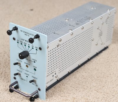 Microdyne PM demodulator 1451-D for model 1400-MRA telemetry receiver