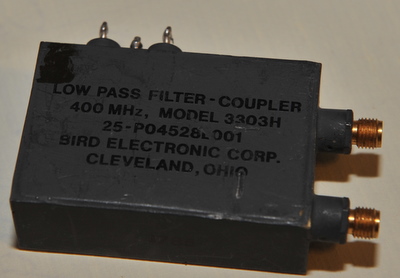 Bird low pass filter-coupler 400MHz model 3303H