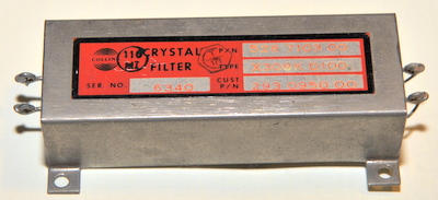 Collins crystal filter 526 7103 00 x308k d100   293 0950 00