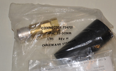 N (male) Cablewave 1/2 inch flexwell connector