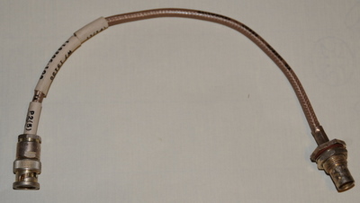 BNC (male) to BNC (female) bulkhead patch cable
