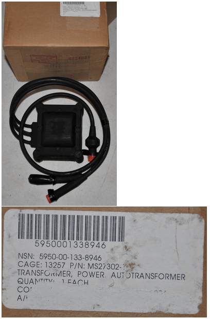 Aircraft runway light power autotransformer MS27302-1