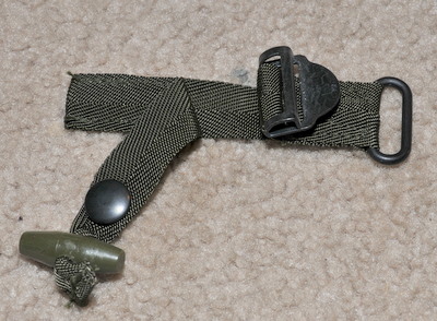 Military radio pouch buckle assembly