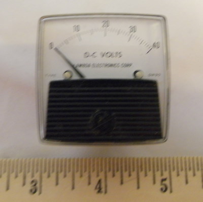 D-C VOLTS 0-40, Panel Meter