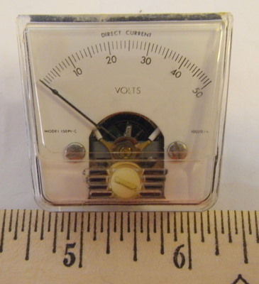 D.C. VOLTS 0-50 (1000 OHMS) MODEL 150PI-C, Panel Meter