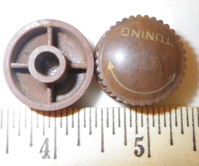 Antique Resin BROWN TUNING KNOB, Knob