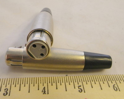 Audio Mic GREY 3 WAY SOCKET, Connector