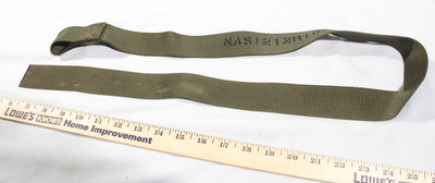 Mil Spec 1-1/2 inch Webbing Strap with loop 3 feet 5 inches long un-used NAS1212R15JK42