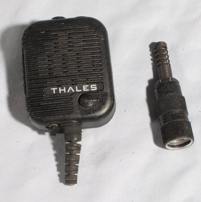 Thales PRC-148 MBITR Speaker Mic 1600469-4 wire has been cut off, but connector included
