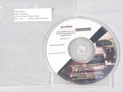 Harris RF-6550M Falcon III Radio Programming Application Software version 2.7 10518-2408-07, new original CD