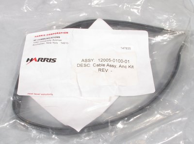 Harris Ground Cable Assembly 12005-0100-01 new