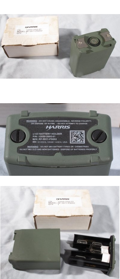 Harris RF-5911-PS002 10250-2005-01 PRC-152 Battery Holder case for L123 batteries un-used
