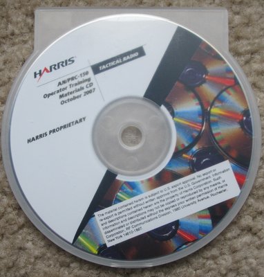 Harris Operator training Materials CD for PRC-150