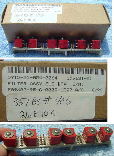 military radio filter assy