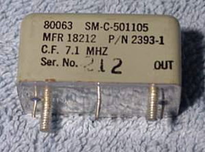 7.1 MHz Filter 501105 new