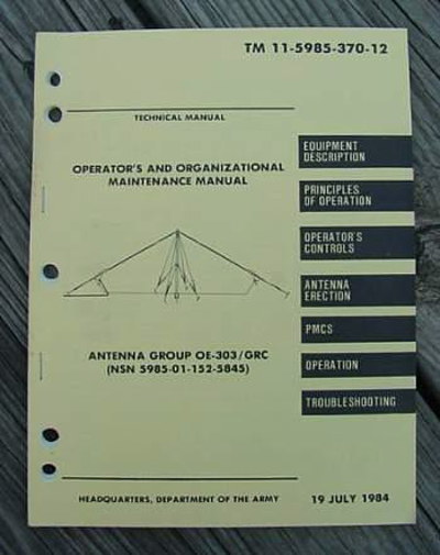 Original OE-303/GRC Manual New